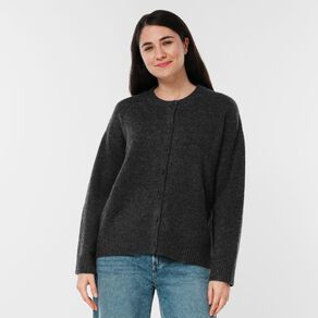 H&H Women's Cosy Oversized Crew Cardigan
