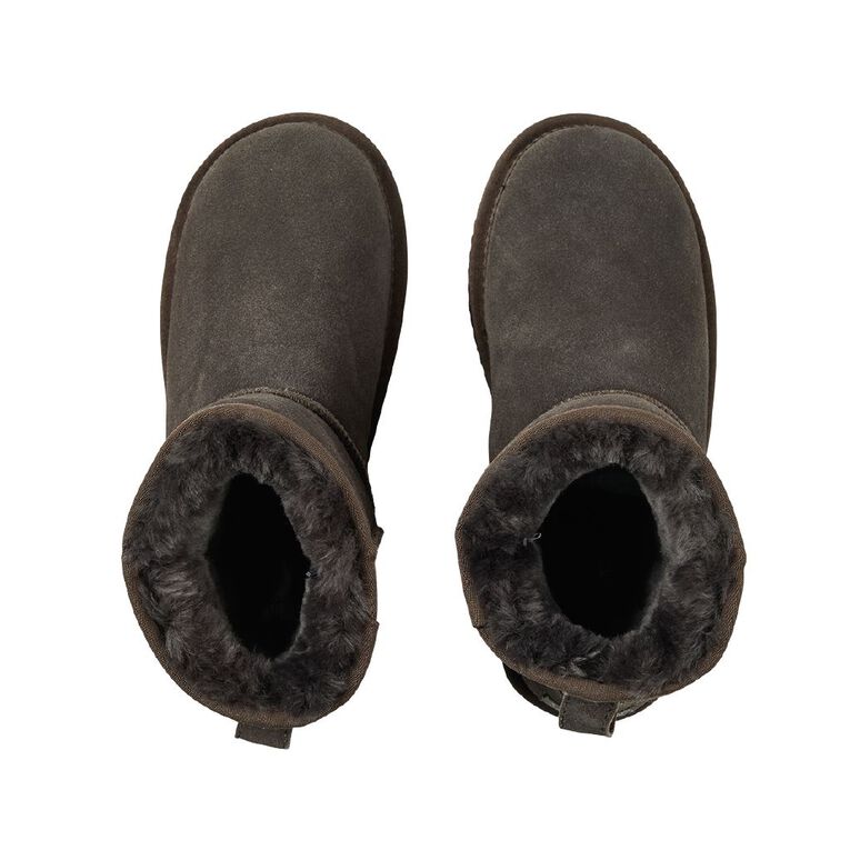 NEW ZEALAND SHEEPSKIN CO. Women's Sheepskin Lined Slipper Ankle Boots, Brown Dark, hi-res