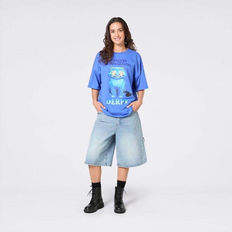 KPop Demon Hunters Women's Tee, Blue Mid, hi-res