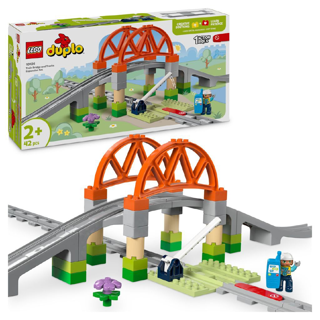LEGO DUPLO Train Bridge and Tracks Expansion Set 10426 | The Warehouse
