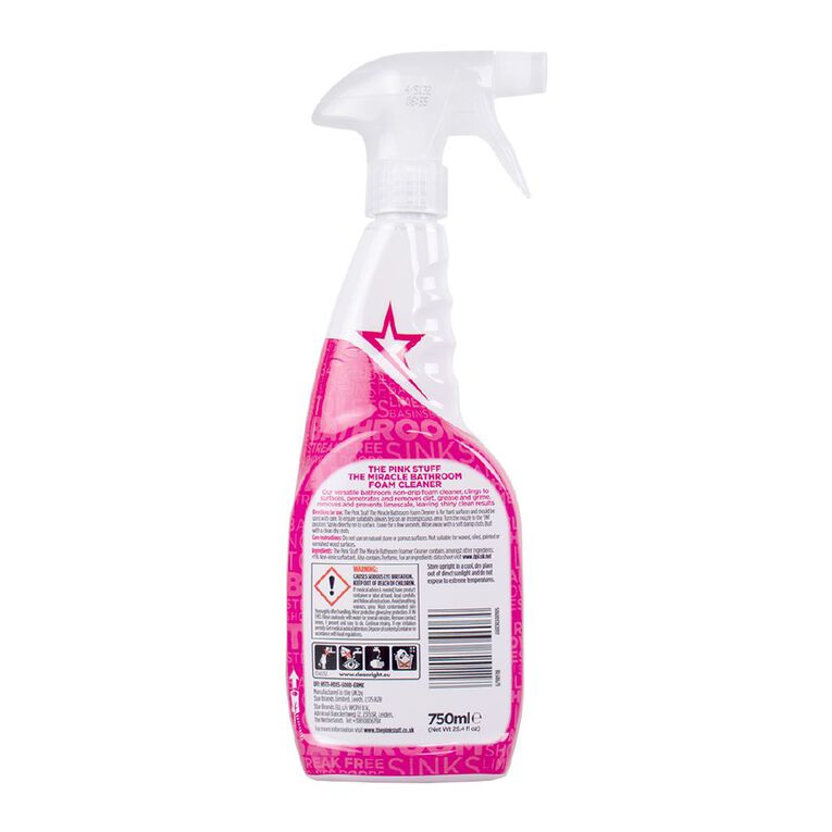 Stardops Pink Stuff The Miracle Bathroom Foam Cleaner 750ml, , hi-res
