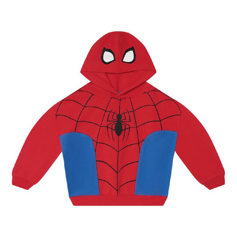 Spider-Man Toddler Masked Hoodie, Red Mid, hi-res