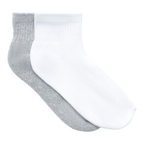Active Intent Girls' Cushioned Quarter Crew Socks 3 Pack