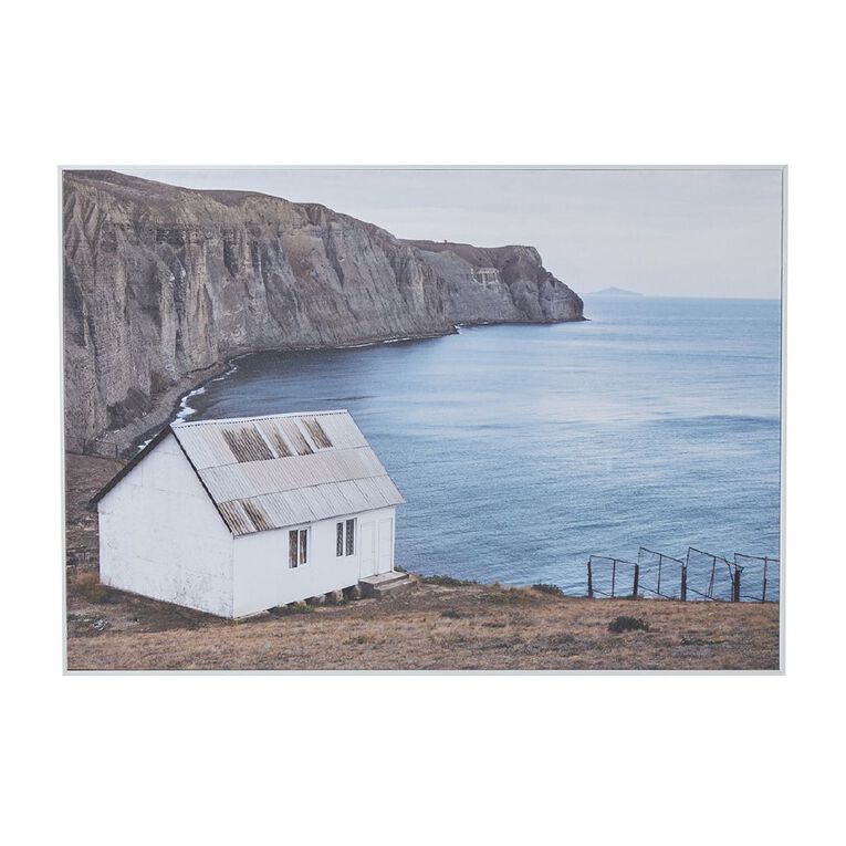 Living & Co Coast Framed Canvas 100cm x 70cm, , hi-res