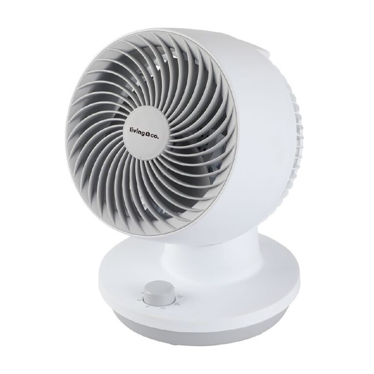 Living & Co Air Circulator Desk Fan White, , hi-res