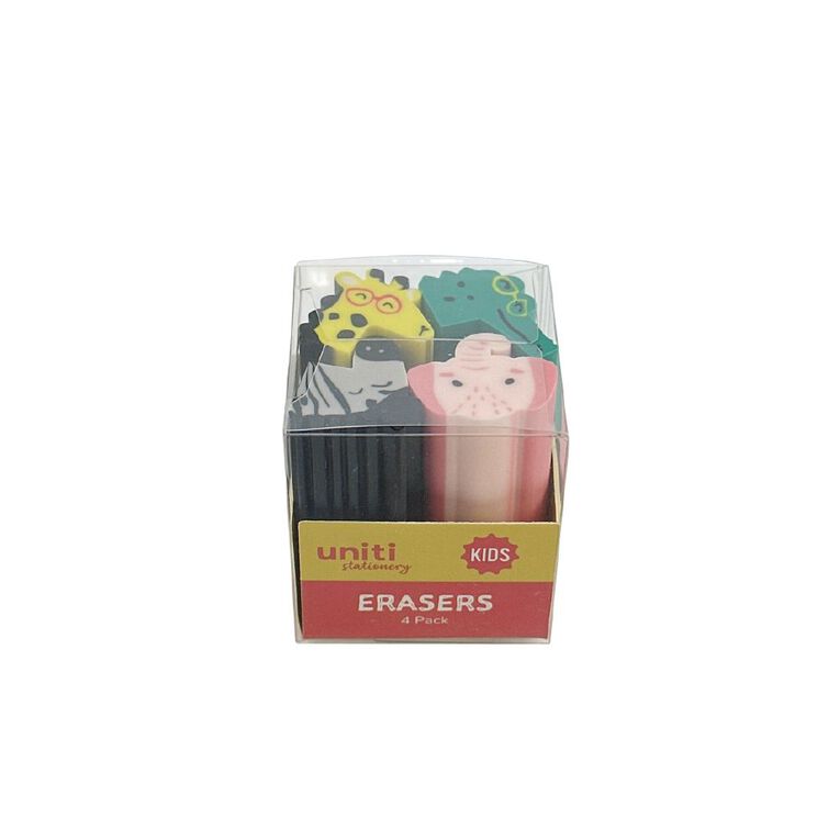 Uniti Kids Mini Eraser Set 4 Pack, , hi-res