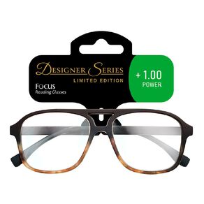 focus reading glasses beckham +1.00 1 each