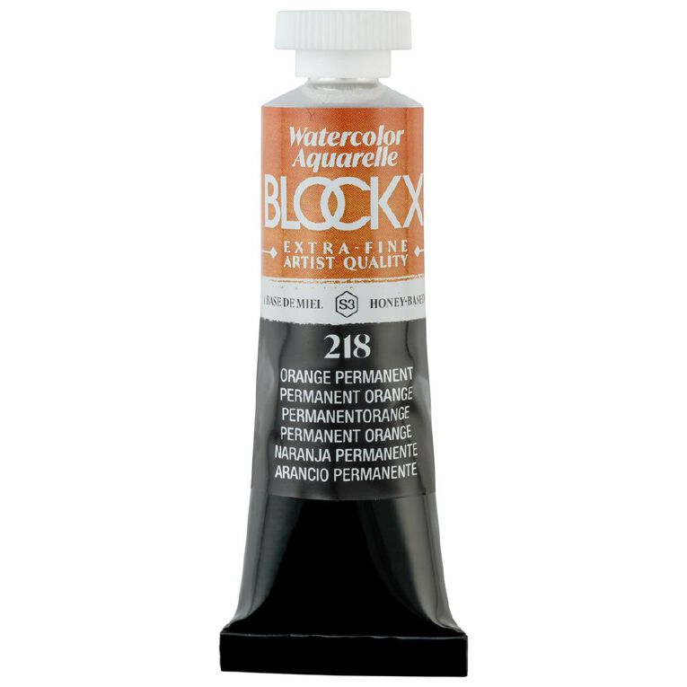 BLOCKX Watercolour Tube 15ml S3 218 Permanent Orange, , hi-res