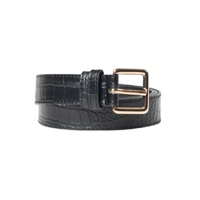 H&H Women's Faux Croc Texture Belt