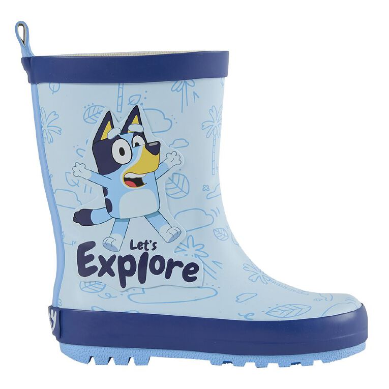 Bluey Junior Kids' Rubber Gumboots, Blue, hi-res