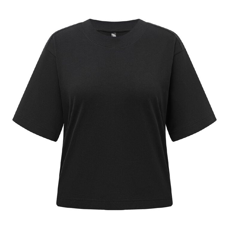 H&H Women's Short Sleeve Smart Tee, Black, hi-res