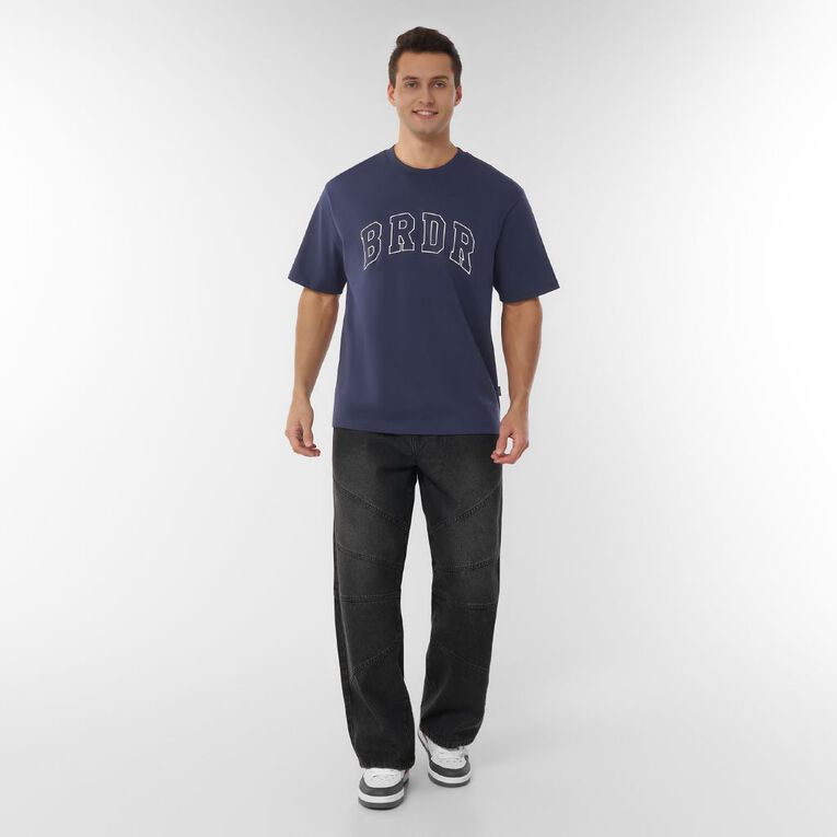 Garage Men's Heavyweight Boxy Tee, Black, hi-res