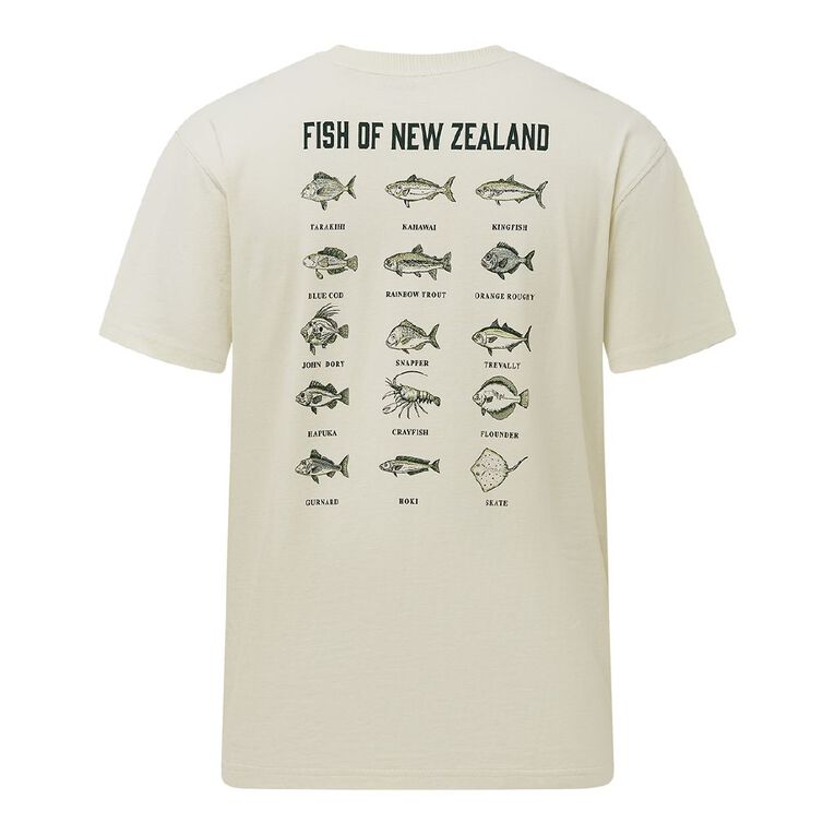 H&H Men's Relaxed Fit Graphic Tee, White, hi-res