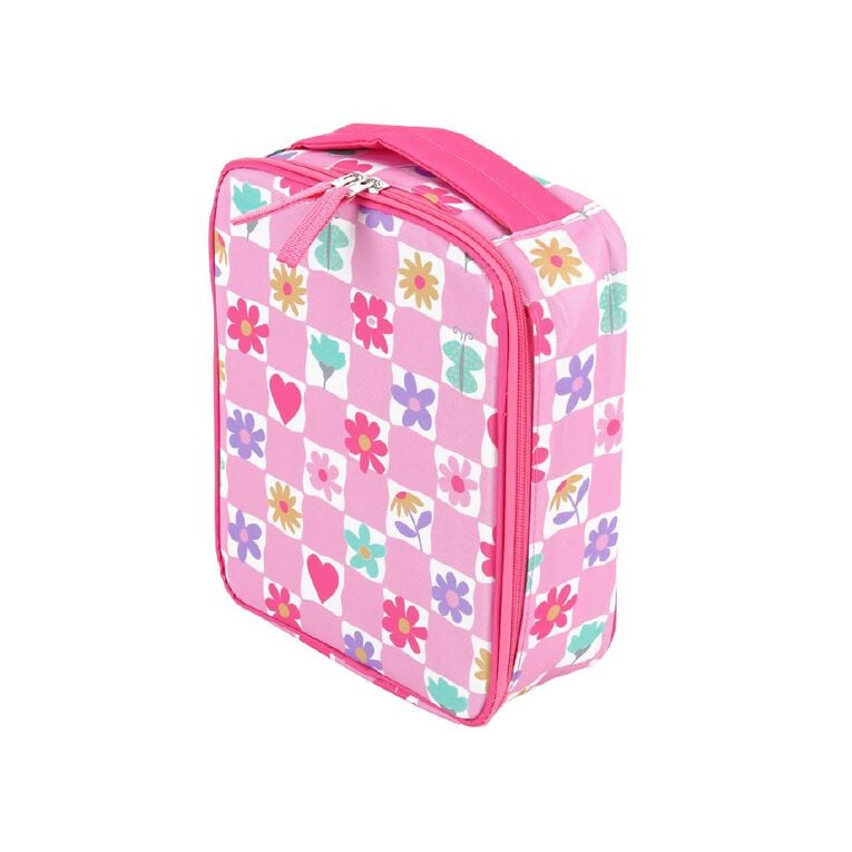 Living & Co Lunch Bag and Bottle Daisy Pink 2 Piece, , hi-res