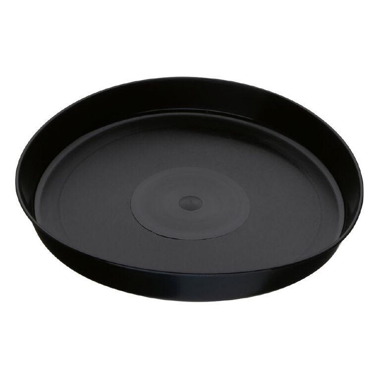 IP Plastics Round Saucer Black 20cm, , hi-res