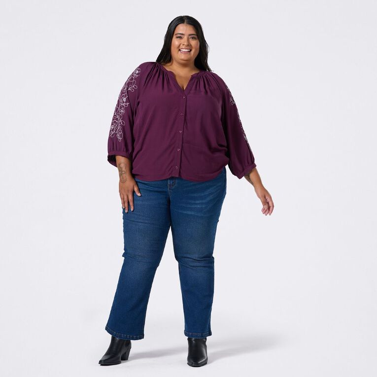 H&H Curve Women's Bootcut Jeans, Denim, hi-res