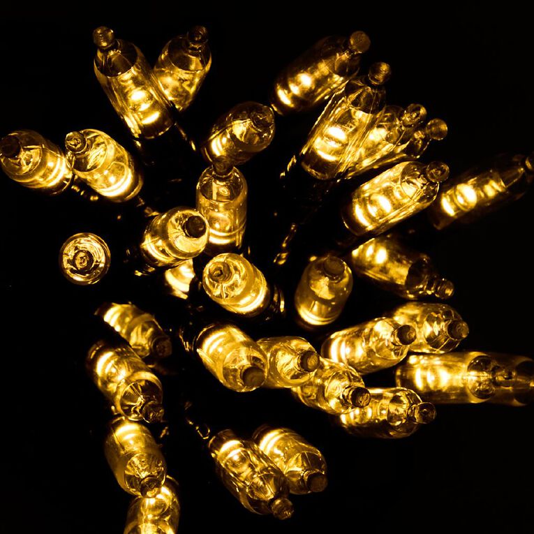 Solar Fairy Lights Green Wire Warm White 1200 LED 59.9M, , hi-res