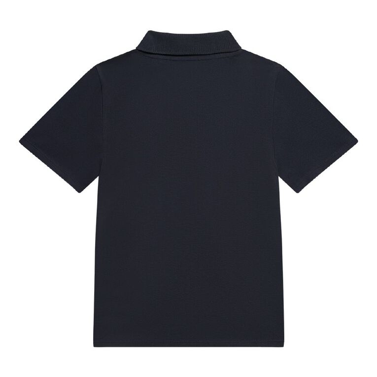 Young Original Kids' Plain Cotton Polo, Blue Dark NAVY, hi-res