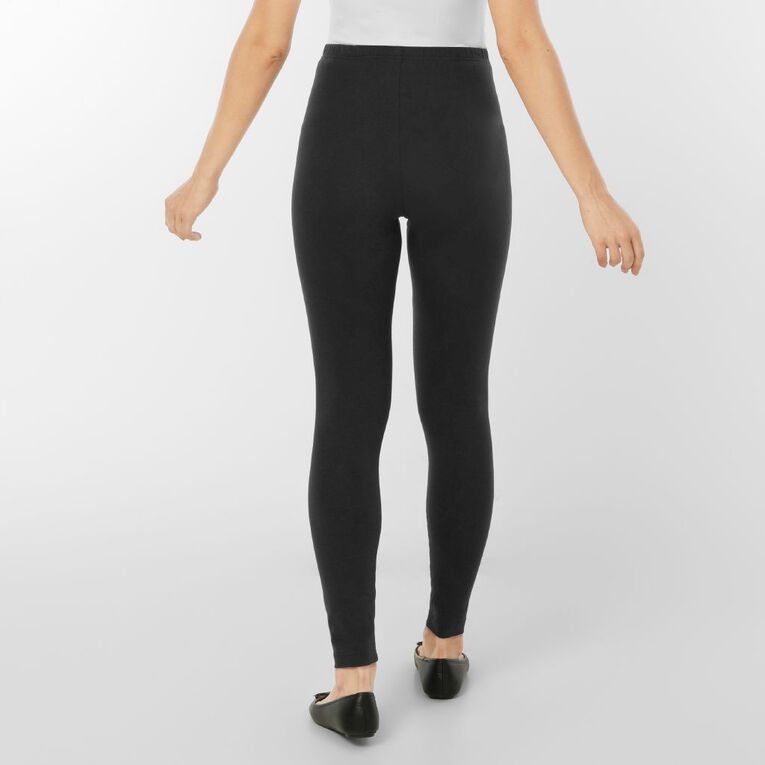 H&H Women's Long Leggings, Black, hi-res