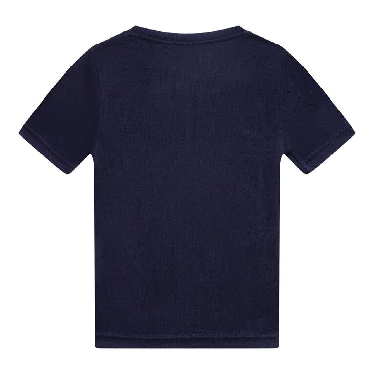 H&H Kids' Thermal Short Sleeve Tee, Blue Dark, hi-res