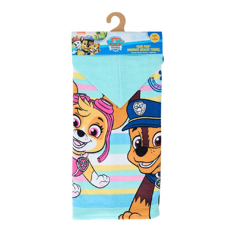 Paw Patrol Hooded Beach Towel 60cm x 120cm, , hi-res