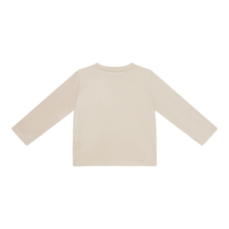 Young Original Toddler Long Sleeve Printed Tee, Brown Light BISCUITS, hi-res