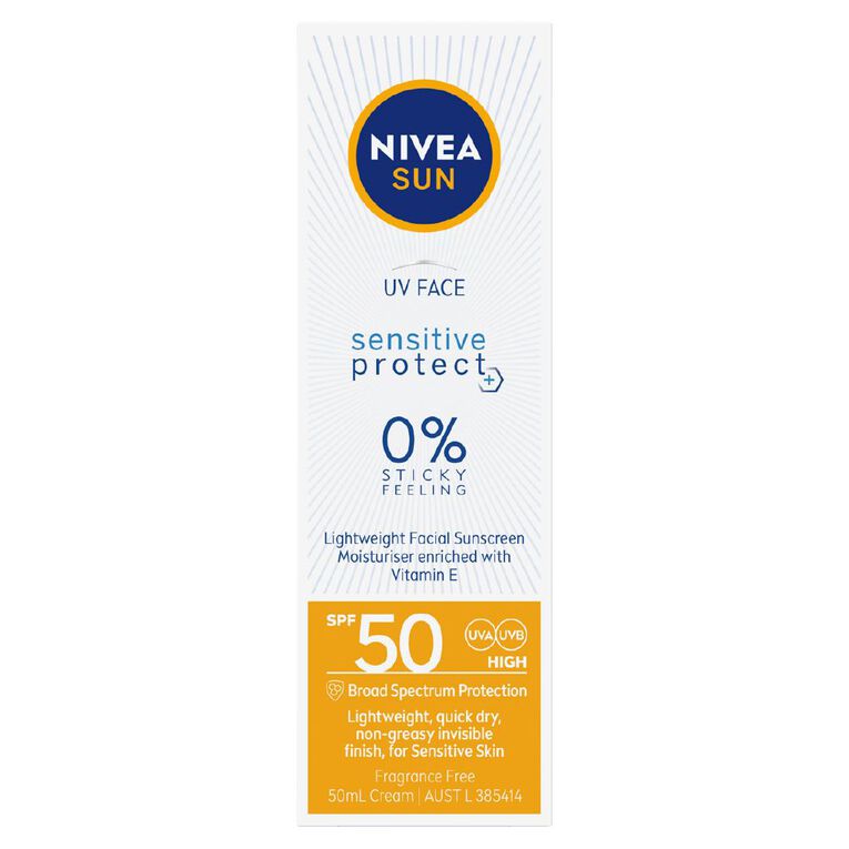 Nivea Sun UV Face Sensitive Protect SPF50, , hi-res