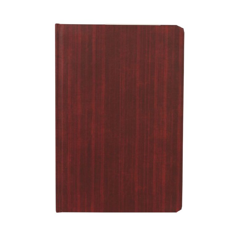 Uniti Stationery Stripe Maroon A5 Notebook, , hi-res
