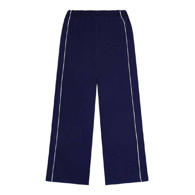 Young Original Contrast Wide Leg Trackpants, Blue Dark, hi-res