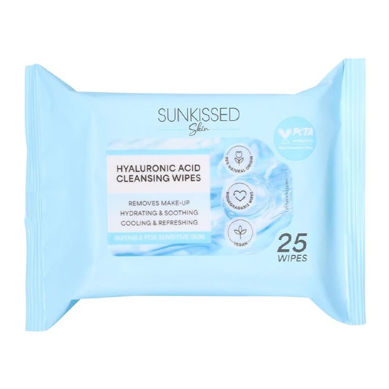 Sunkissed Hyaluronic Acid Cleansing Wipes, , hi-res