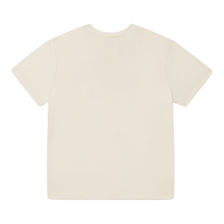 Young Original Short Sleeve Print Tee, Cream, hi-res