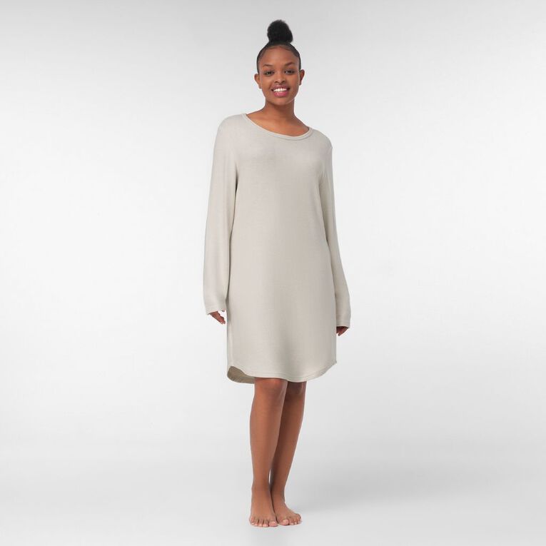 H&H Women's Soft Touch Nightie, Natural, hi-res