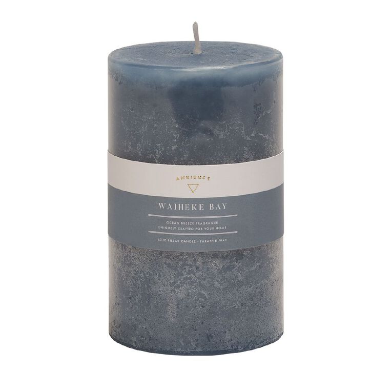 Living & Co Ambience Pillar Candle Waiheke Bay 6cm x 10cm, , hi-res