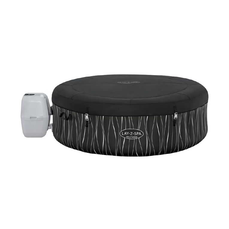 Bestway Lay-Z-Spa Hollywood Luxe Air Jet Spa 6 Black Waves, , hi-res