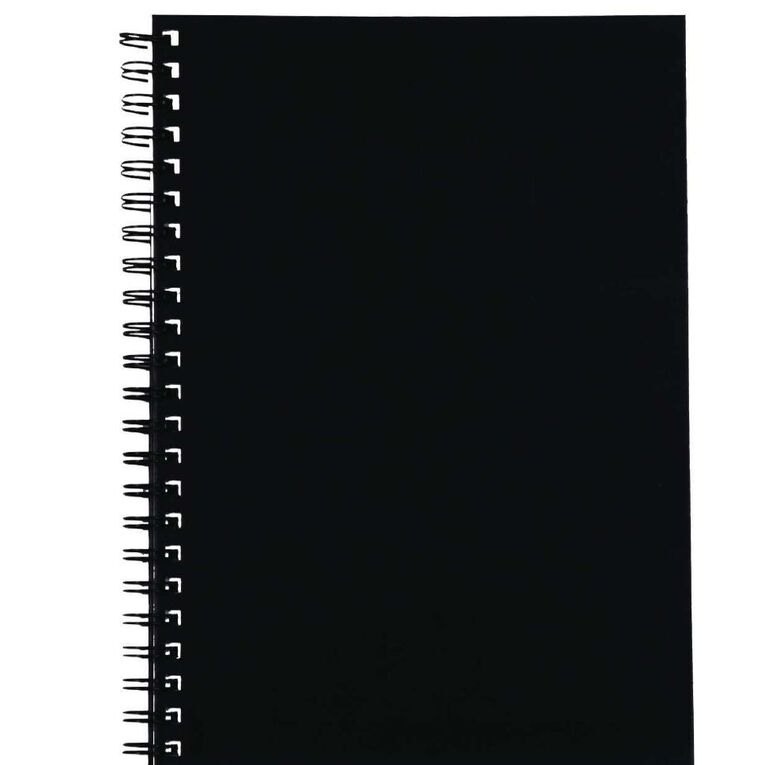 Spirax 512 Hard Cover Notebook Black A4, , hi-res