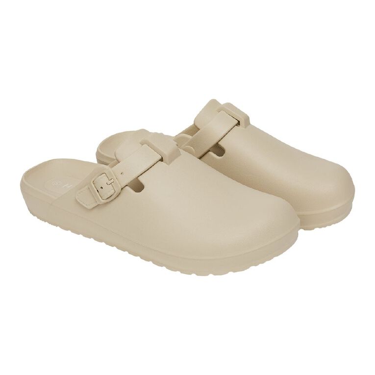 H&H Men's Comfort Mules, Beige, hi-res