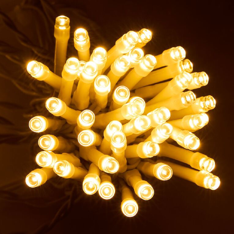 Wonderland Plug-in Icicles Lights Warm White 200 LED 3.9m, , hi-res