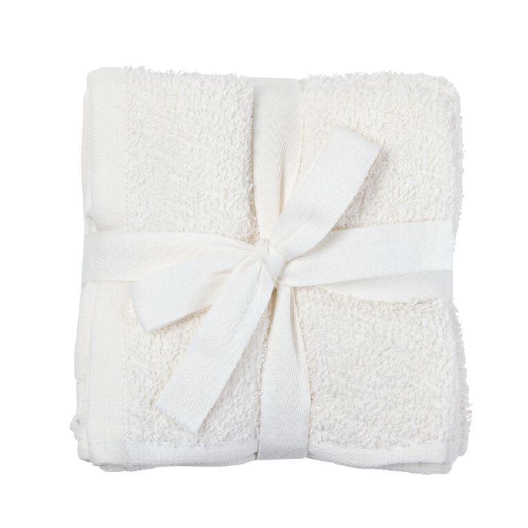 Living & Co Everyday Face Towel 10 Pack 30cm x 30cm, , hi-res
