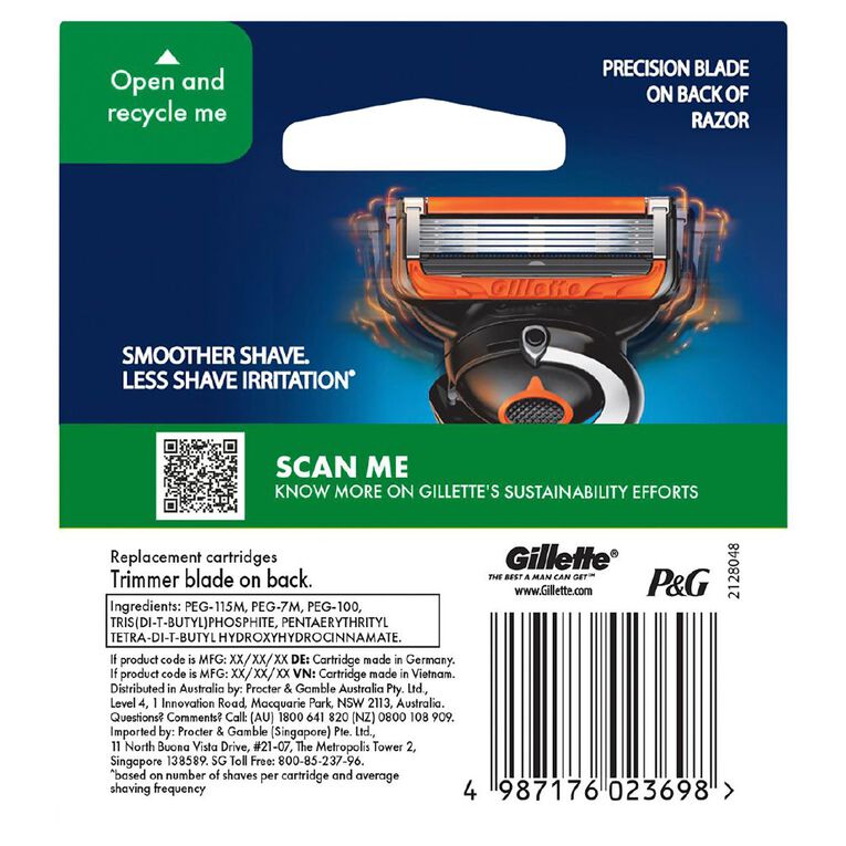 Gillette ProGlide Flexball Razor Blades 4 Pack, , hi-res