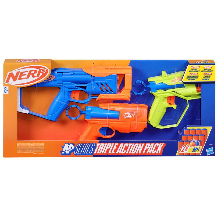 NERF N Series Triple Action Pack, , hi-res