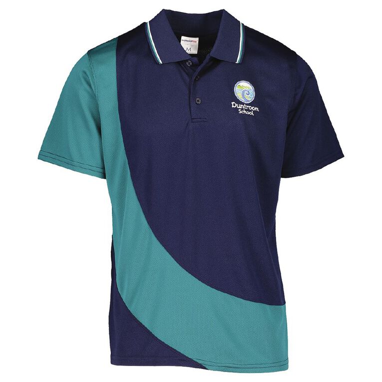 Schooltex Duntroon School Short Sleeve Polo, Jade, hi-res