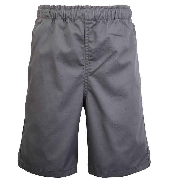 Schooltex Kids' Drill School Shorts, School Grey, hi-res