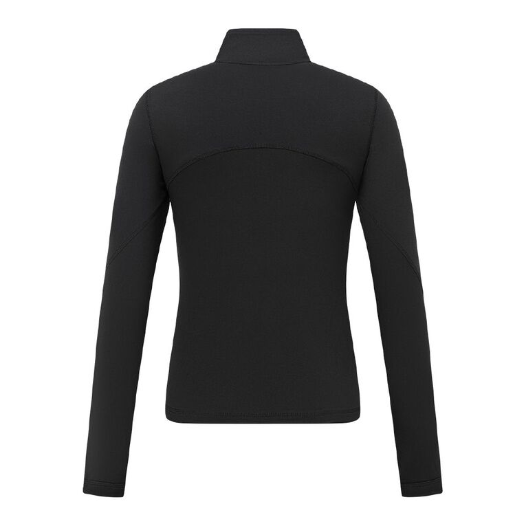 Active Intent Women's Quarter Zip Sweatshirt, Black, hi-res
