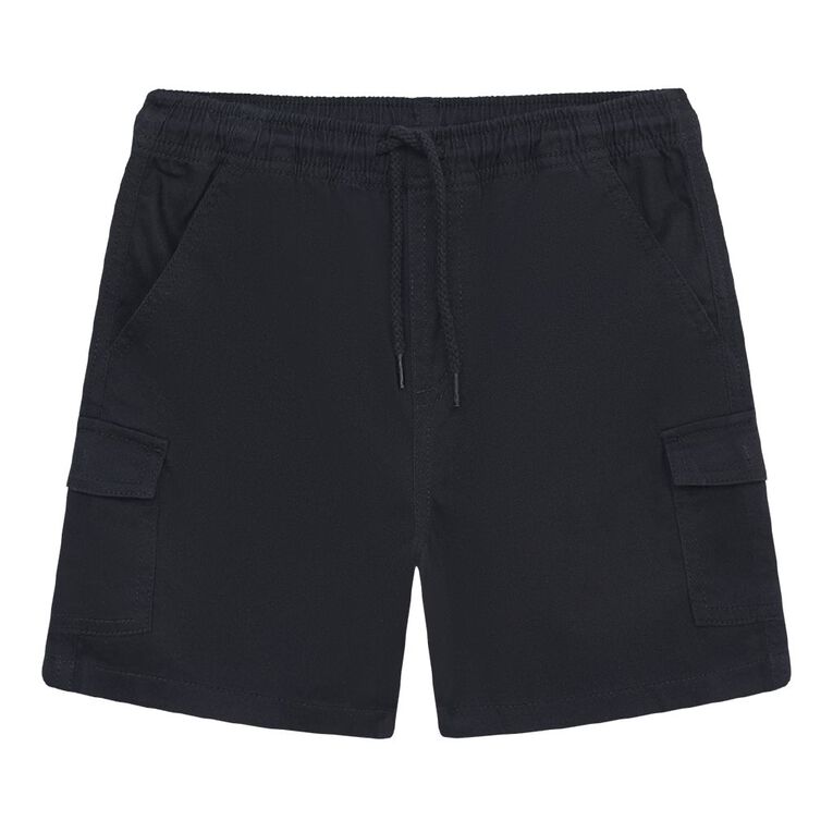 Young Original Boys' Cargo Shorts, Black, hi-res