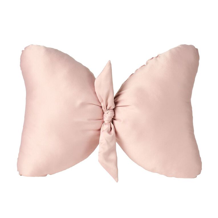 Living & Co Bow Cushion Pink 40cm x 30cm, , hi-res