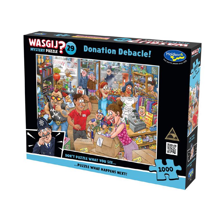WASGIJ Mystery 29 Donation Debacle 1000 Piece, , hi-res