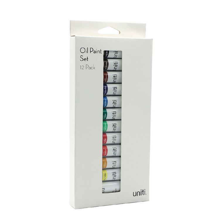 Uniti Oil Paint Set 12 Pack, , hi-res
