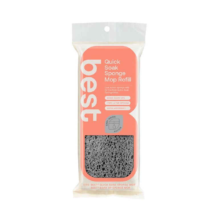 Best Quick Soak Sponge Mop Refill, , hi-res