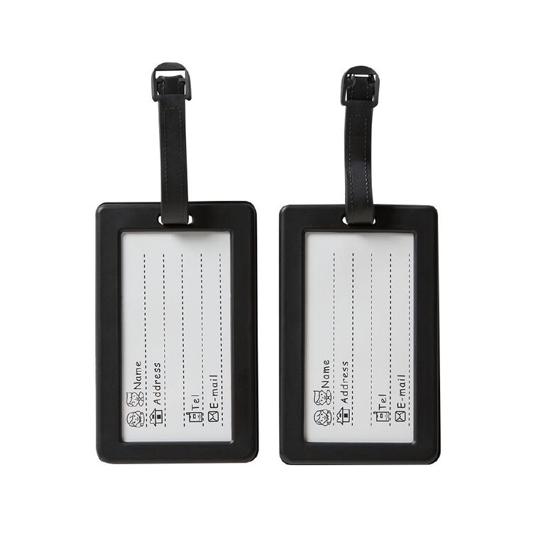 Living & Co Luggage Tags Assorted 2 Pack, , hi-res