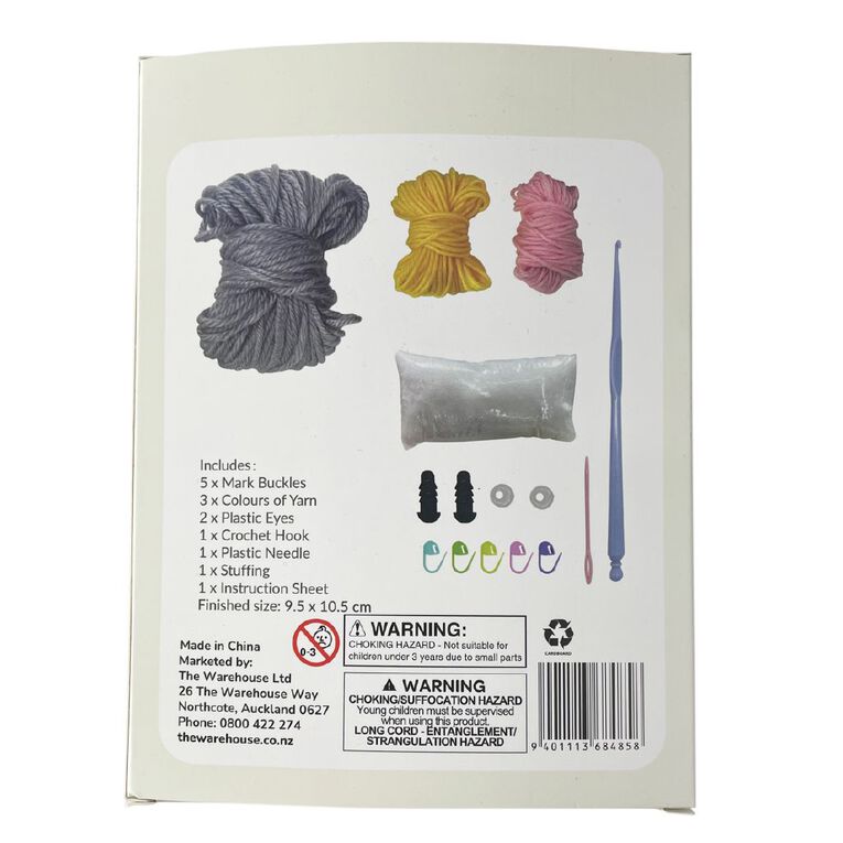 Uniti Craft Adults Crochet Kit Elephant, , hi-res